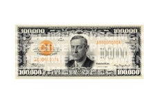 Historic and no longer in print $100,000 bill