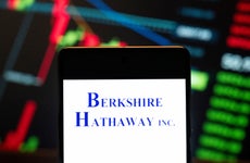 Berkshire Hathaway logo seen displayed on a smartphone