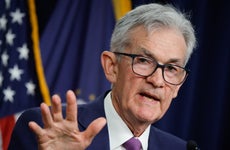 Federal Reserve Chair Jerome Powell holds a press conference